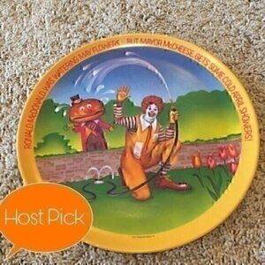 Vintage McDonald's plastic plate Spring Season